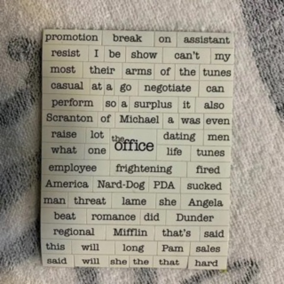 "The Office" Related Words Refrigerator Magnets 3 sheets - Picture 4 of 4